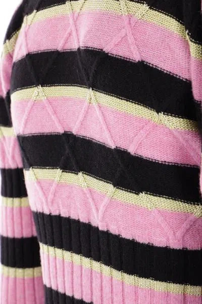 Shop Cormio Sweaters In Pink+yellow
