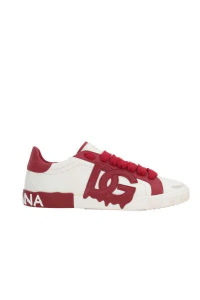 Shop Dolce & Gabbana Sneakers In White+lampon