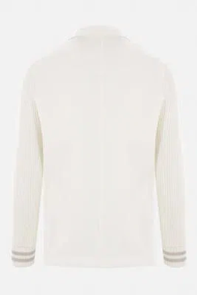 Shop Eleventy Jackets In White+beige