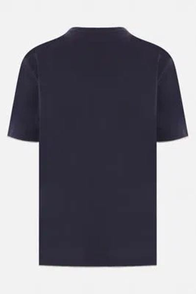 Shop Eleventy T-shirts And Polos In Blue+sabbe