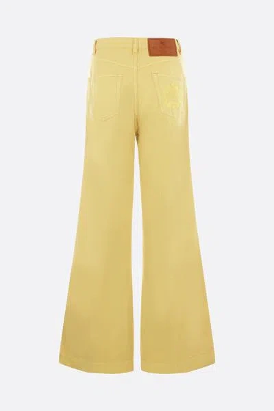Shop Etro Jeans In Yellow