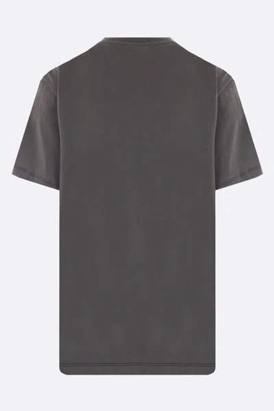 Shop Ganni T-shirts And Polos In Volcanic Ash