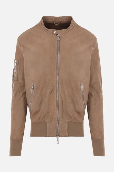 Shop Giorgio Brato Jackets In Mud