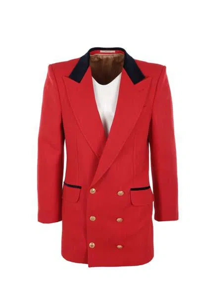 Shop Gucci Jackets In Red