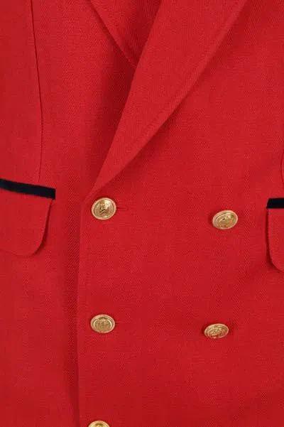Shop Gucci Jackets In Red