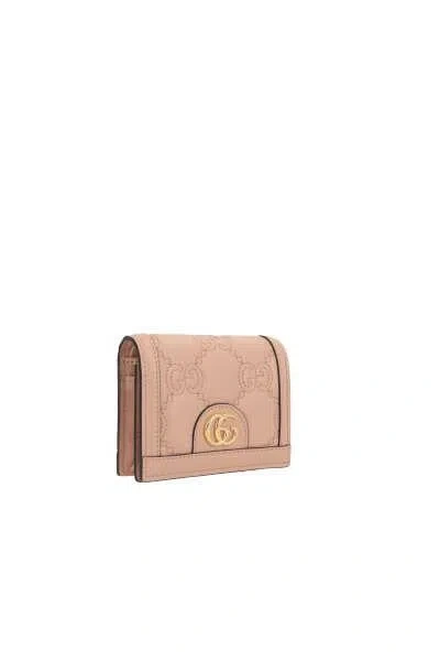 Shop Gucci Wallets In Pink Sand
