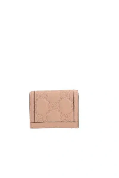 Shop Gucci Wallets In Pink Sand