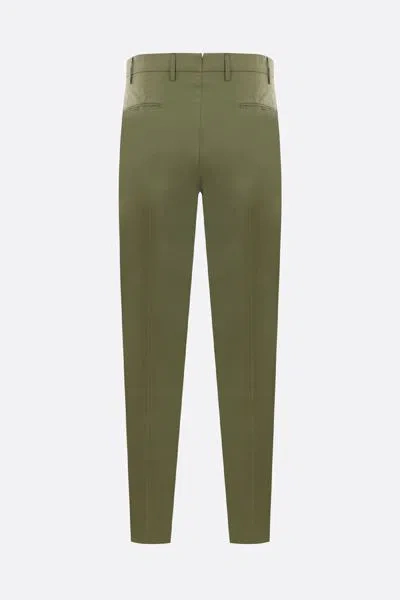 Shop Incotex Trousers In Medium Green
