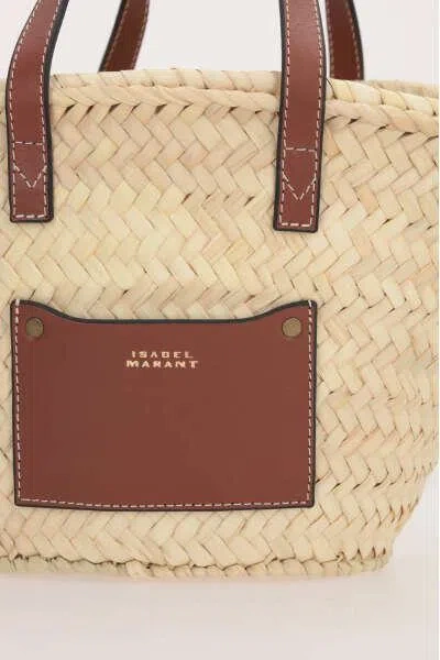 Shop Isabel Marant Bags In Natural+cognac