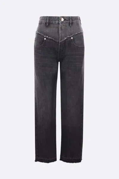 Shop Isabel Marant Jeans In Faded Black