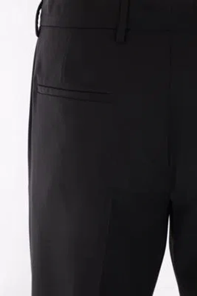 Shop Prada Trousers In Black