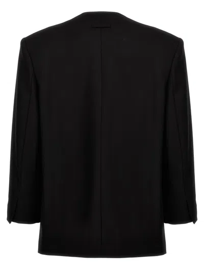 Shop Fear Of God 'lapeless Suit' Blazer In Black