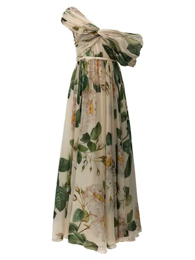Shop Giambattista Valli 'giant Bloom' Floral Print Dress In Multicolor
