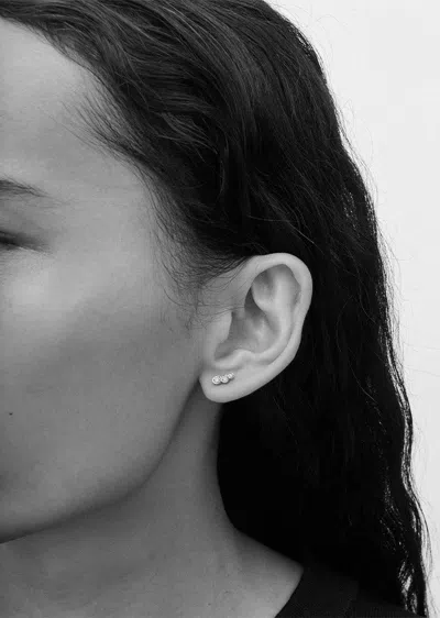 Sophie Bille Brahe Croissant Trois Blanc In 18k White Gold