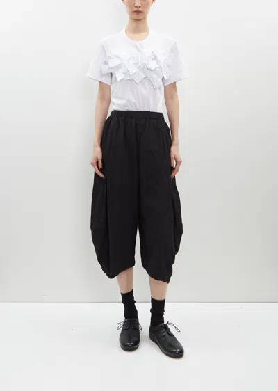 Shop Comme Des Garçons Comme Des Garçons Cropped Asymmetrical Pull On Pant In 1-black