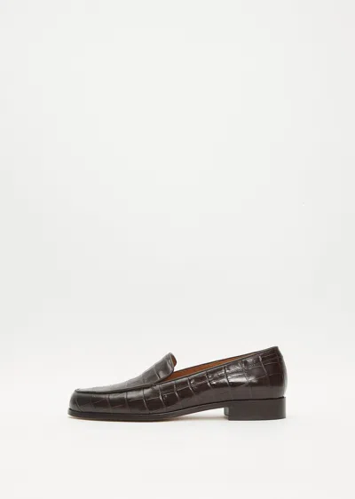 Shop Emme Parsons Danielle Loafer In Espresso Croco