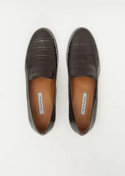 Emme Parsons Danielle Loafer In Espresso Croco