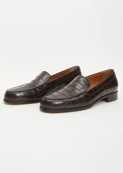 Shop Emme Parsons Danielle Loafer In Espresso Croco