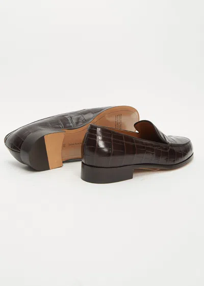 Shop Emme Parsons Danielle Loafer In Espresso Croco