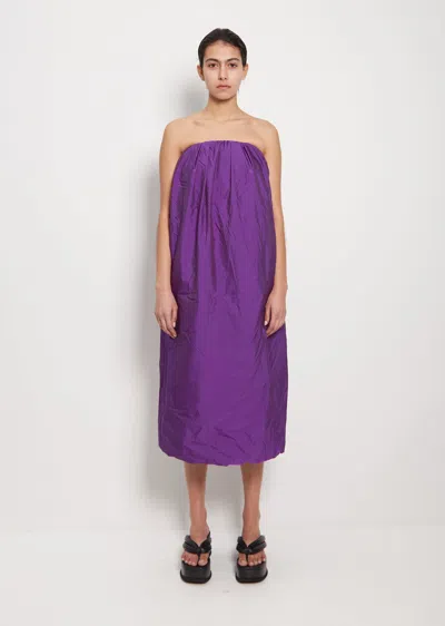 Shop Ter Et Bantine Decollete Dress In Purple 14