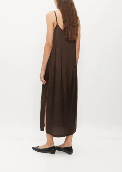Shop Dries Van Noten Dentam Dress In Dark Brown