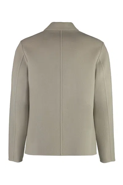 Shop Ami Alexandre Mattiussi Ami Paris Wool Blazer In Grey