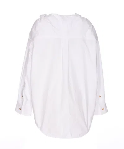 Shop Bottega Veneta Shirts In Bianco