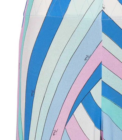 Shop Pucci Emilio  Trousers In Multicolour