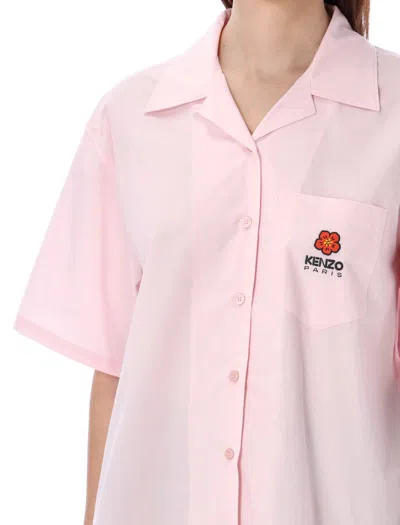 Shop Kenzo Boke Flower Hawaiian Shirt In Faded Pink