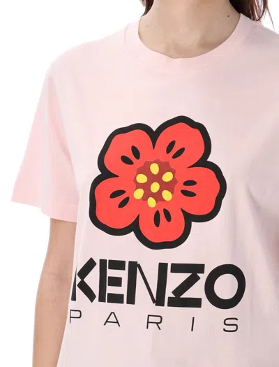 Shop Kenzo Boke Flower Loose T-shirt In Faded Pink