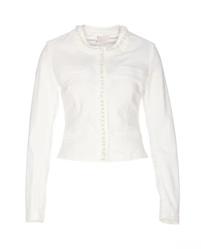 Shop Liu •jo Liu Jo Jackets In White