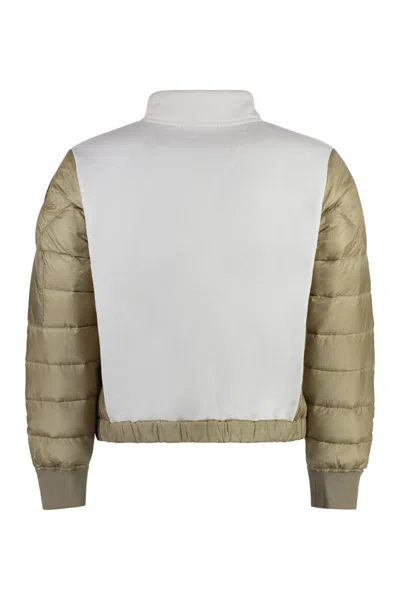 Shop Parajumpers Cotton Full-zip Sweatshirt In White