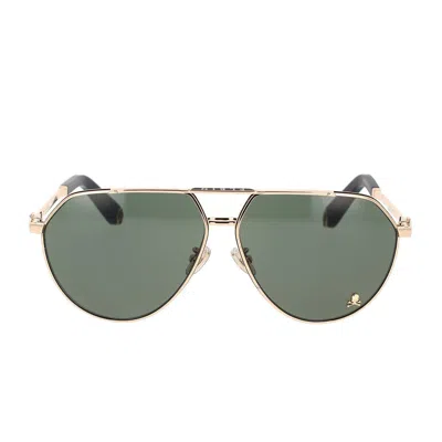 Shop Philipp Plein Sunglasses In Gold