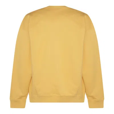 Shop Saint Laurent Sweaters In Jaune/naturel