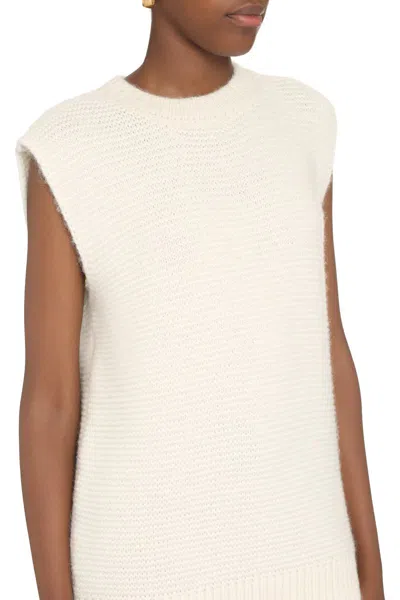 Shop Stella Mccartney Alpaca Blend Sweater In Ivory