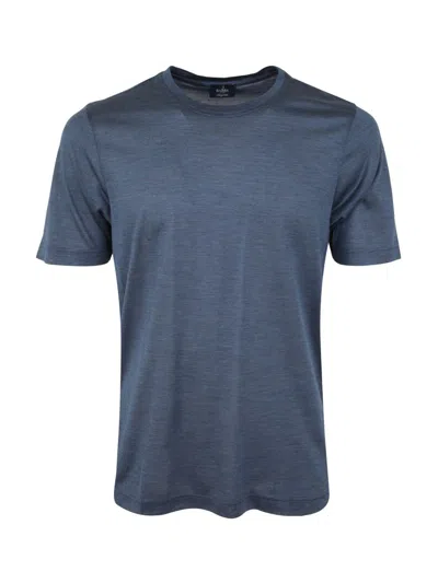 Shop Barba Silk T-shirt Clothing In Blue