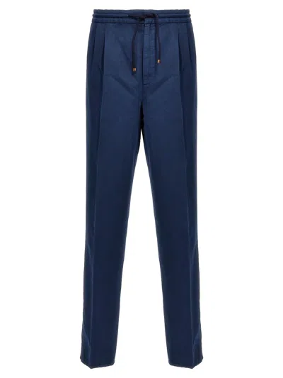 Shop Brunello Cucinelli Trousers In Blue