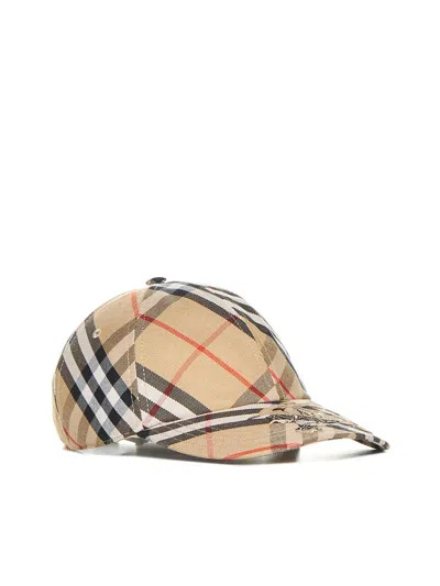 Shop Burberry Hats In Sand