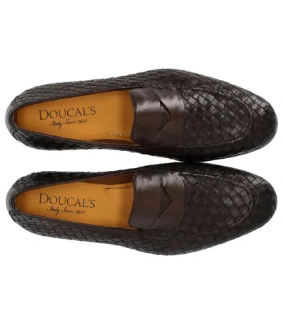 Shop Doucal's Adler Dark Brown Loafer