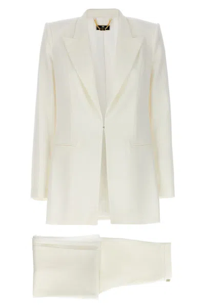 Shop Elisabetta Franchi Stretch Suit In White