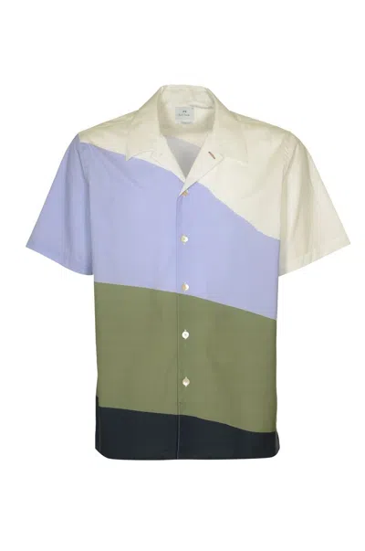 Shop Ps By Paul Smith Ps Paul Smith Mens Ss Casual Fit Shirt Clothing In Pink & Purple