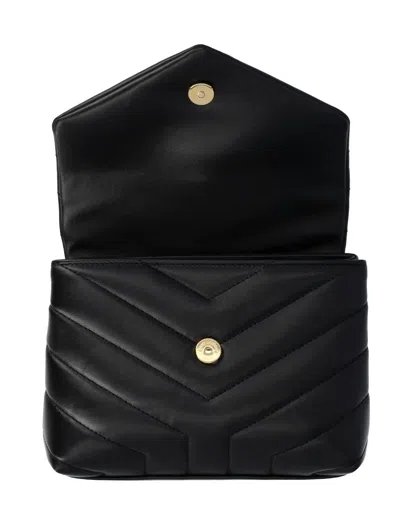 Shop Saint Laurent Lou Lou Toy Bag In Calf Leather In Nero