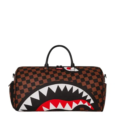 Shop Sprayground The Hangover Shark Duffle Bag In Brown