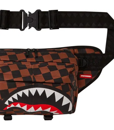 Shop Sprayground The Hangover Shark Cargo Belt Bag In Brown
