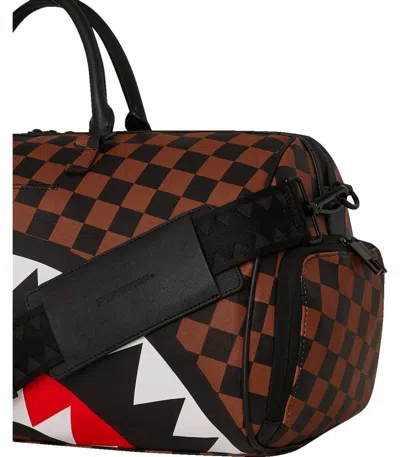 Shop Sprayground The Hangover Shark Duffle Bag In Brown
