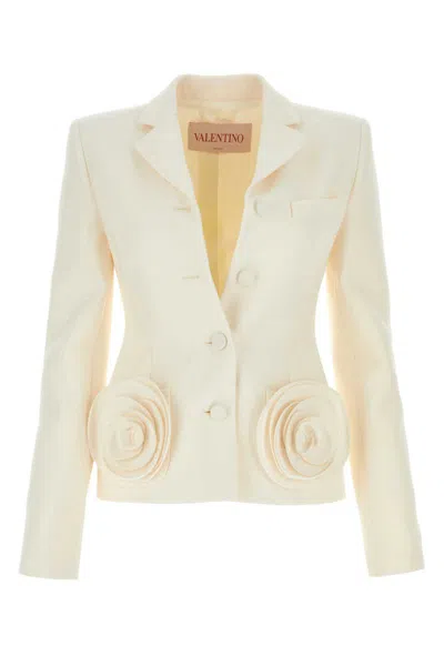 Shop Valentino Garavani Jackets And Vests In White