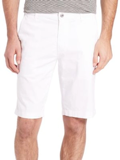 Shop A.w.a.k.e. Griffin Cotton Shorts In White