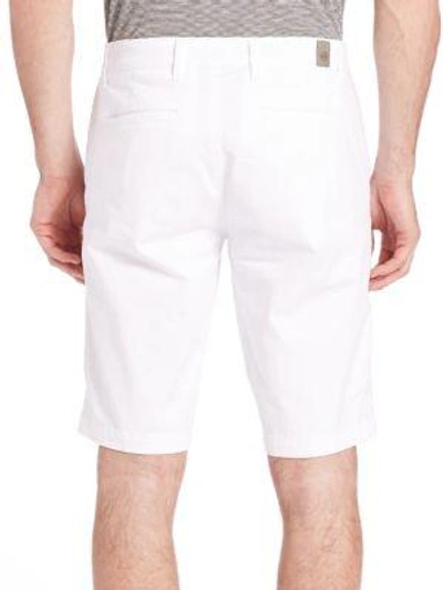 Shop A.w.a.k.e. Griffin Cotton Shorts In White