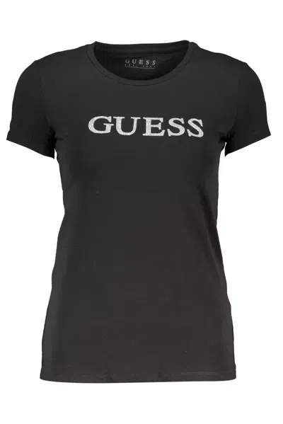 Shop Guess Jeans Black Cotton Tops & T-shirt