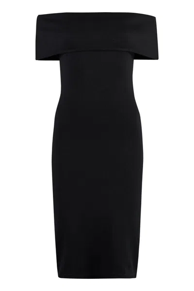 Shop Bottega Veneta Technical Nylon Dress In Black